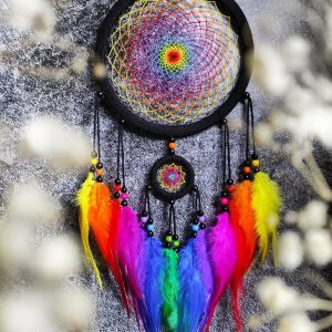 Łapacz snów Oliarra Rainbow Black midi