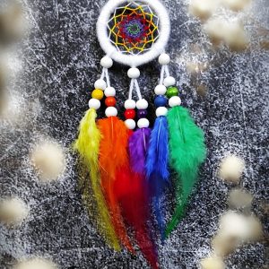 Łapacz snów Oliarra Rainbow White mini